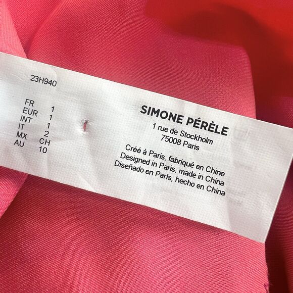 Simone Perele Satin Secrets Chemise Slip Dress Nightgown NEW Pink Lace Sz 8 - Picture 11 of 14